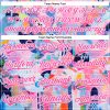 Custom Pink White 3D Pattern Design Abstract Painting Authentic Baseball Jersey - Image 4