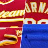 Custom Royal White-Teal Authentic Throwback Baseball Jersey - Image 2