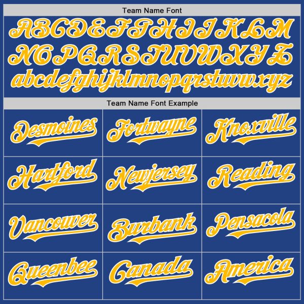 Custom Royal Gold-White Mesh Authentic Throwback Baseball Jersey - Image 4