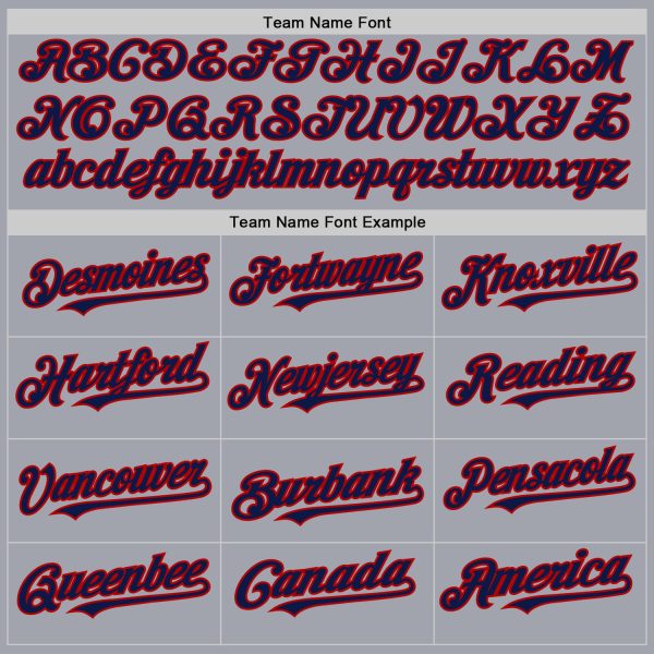 Custom Gray Navy Pinstripe Red Authentic Sleeveless Baseball Jersey - Image 3